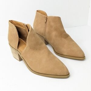 Cynthia Crowley Edith Ankle Booties, Tan, Women's 9
